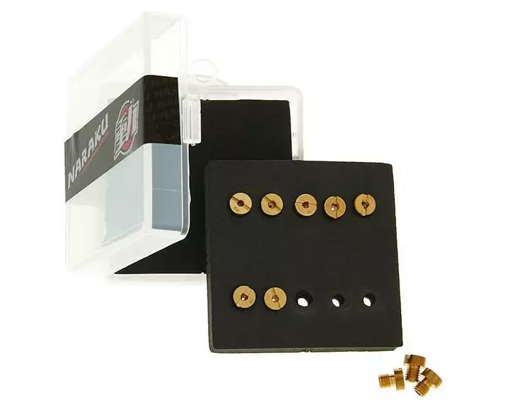Naraku Suutinlajitelma, 6mm, #50 - #68 (10 kpl), Yhteensopiva: Dellorto - Mopon suuttimet - 302-0089 - 1