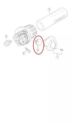 Numero-osoitin Shimano Nexus 3v SL-3S35 - Polkupyörän vaihdevivut - 66769 - 1