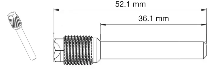 Sbs Sokkatappi etujarrusatulaan Ka/Su - Crossipyörän muut jarruosat - 23-4509 - 1