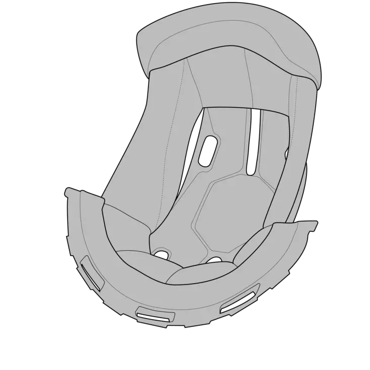 Simpson Venom sisusta - Kypärien varaosat - 638-102109 - 1