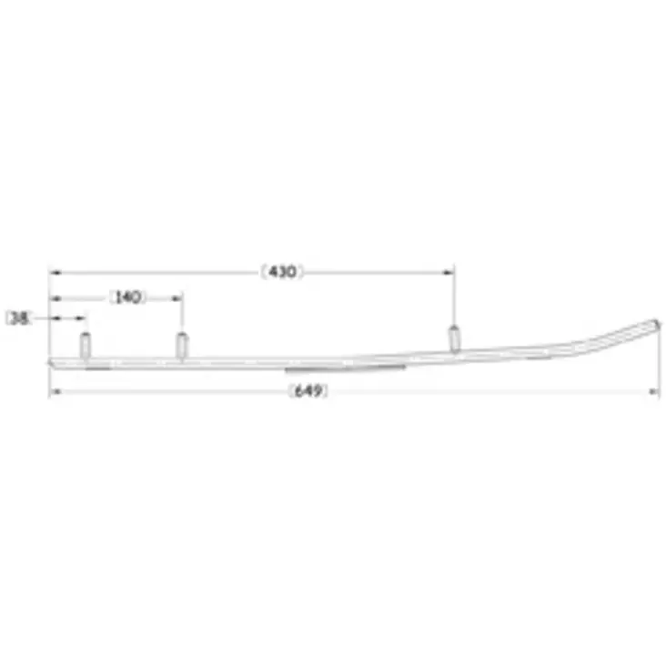 Sno-X Defender ohjausrautapari, Yamaha - Moottorikelkan ohjausraudat - 881-0619 - 1