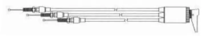 Sno-X rikastinvaijeri, Triple, 760mm - Moottorikelkan rikastinvaijerit - 85-049 - 1