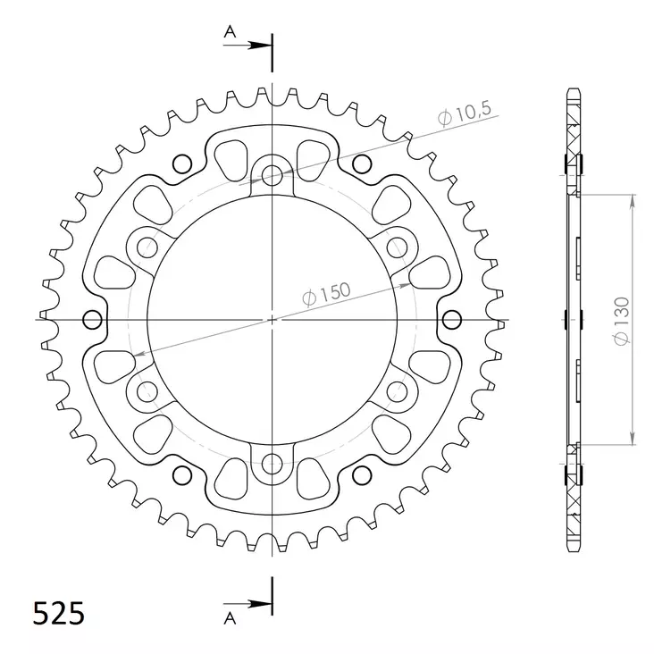 Supersprox Stealth Takaratas Kulta - Moottoripyörän takarattaat - 272-300-RST-46-9 - 1