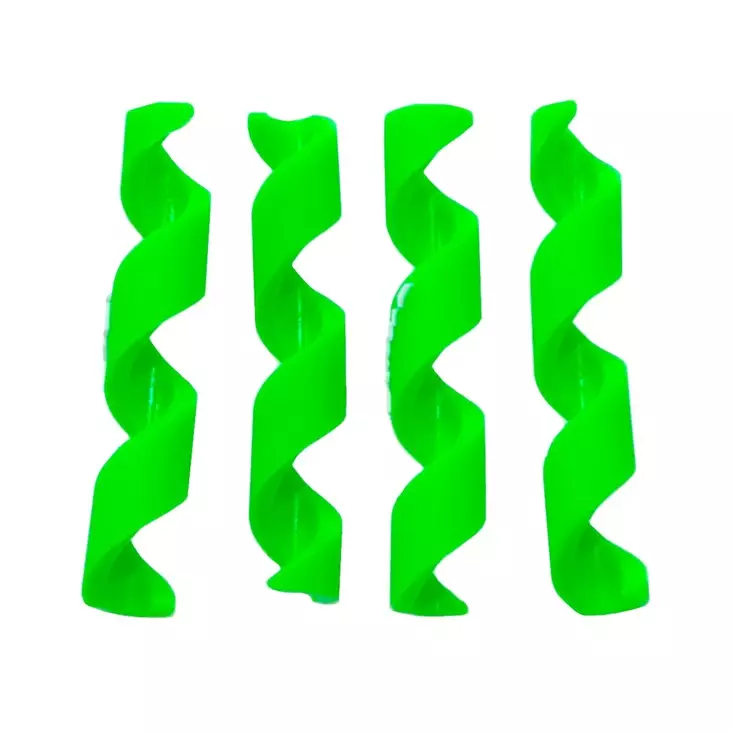 Vaijerinkuoren suoja ALLIGATOR spiraali, 4-5mm, 4kpl/pkt, vihreä - Polkupyörän vaihdevaijerit - 63109 - 2