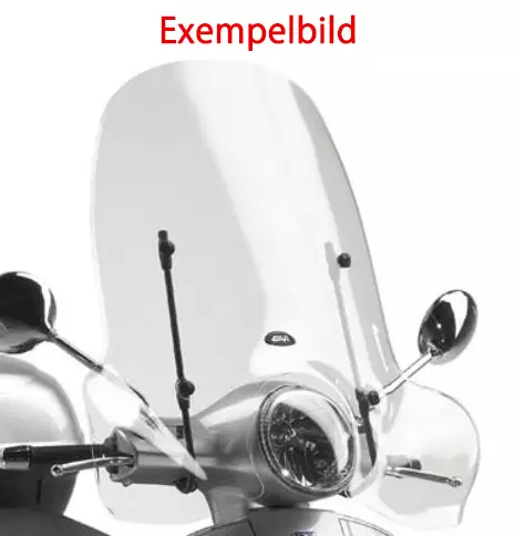 Givi Tuulilasi, läpinäkyvä, 51,5 x 69,5 cm, Piaggio/ Vespa - Moottoripyörän tuulisuojat - 323-104A - 1
