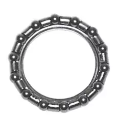 Ohjainlaakerin kuulakehä (60750) - Polkupyörän korokerenkaat - 60751A - 1