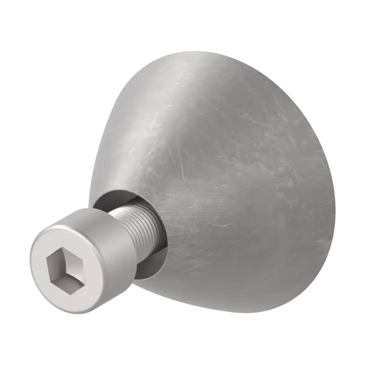 Side-power anodi Ø125mm - Veneen keulapotkurit - 114-4-301180A - 0