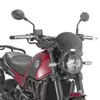 Givi Black anodized aluminium universal screen Race Café 20,5 x 26,5 cm (H x W) - Moottoripyörän tuulisuojat - 323-100ALB - 1