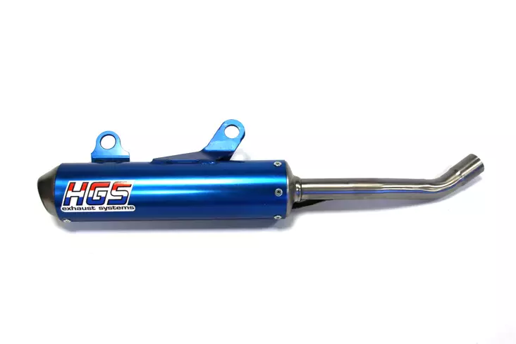 HGS Silencer 2T Blue Steel KTM SX65 TC65 - Crossipyörän äänenvaimentimet - 460-XT-624-SSB - 1