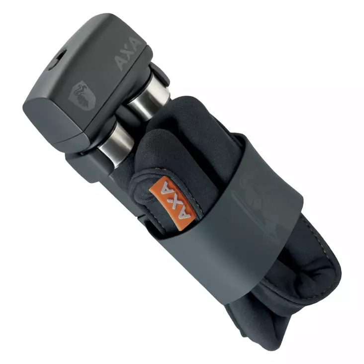 Linkkulukko axa foldable 600, 95cm, taitettava, harmaa - Polkupyörän lukot ja osat - 59800295SB - 1