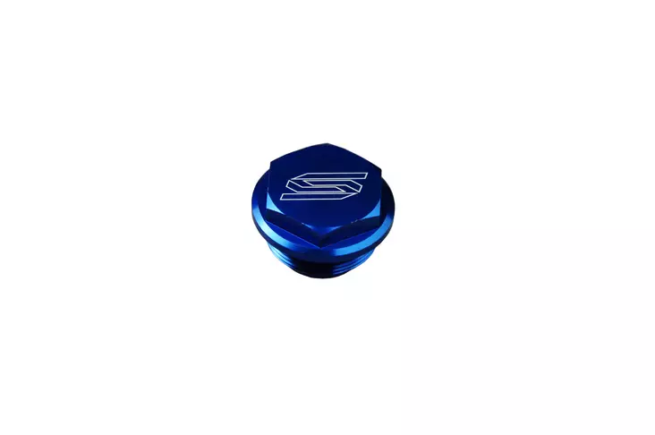 Scar Rear Brake Reservoir Cover - Ktn/Husqvarna/Sherco/Husaberg Blue color - Crossipyörän muut jarruosat - 430-5901B - 1