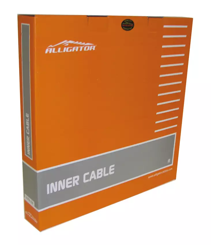 Vaihdevaijeri alligator 1.2x2000mm, rst, hiottu, esivenytetty, 100kpl/ltk - Polkupyörän vaihdevaijerit - 60697B - 1