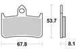 SBS Jarrupalat Dual Carbon 622DC - Moottoripyörän jarrupalat - 23-622DC - 1