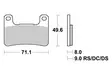 SBS Jarrupalat Dual Carbon 806DC - Moottoripyörän jarrupalat - 23-806DC - 1