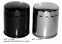 HiFlo öljynsuodatin HF170C Kromi - Moottoripyörän öljynsuodattimet - 20-HF170C - 1