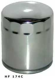 HiFlo öljynsuodatin HF174C Kromi - Moottoripyörän öljynsuodattimet - 20-HF174C - 1