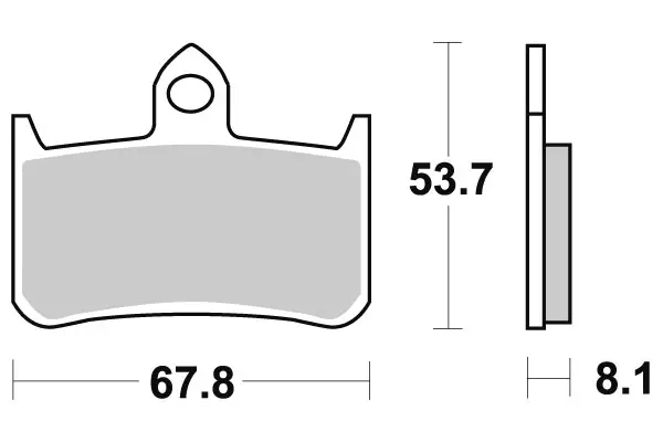 SBS Jarrupalat Dual Carbon 622DC - Moottoripyörän jarrupalat - 23-622DC - 1