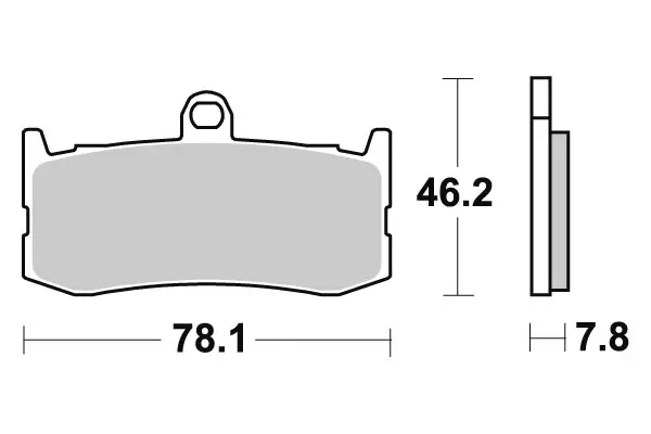 SBS Jarrupalat Dual Carbon 864DC - Moottoripyörän jarrupalat - 23-864DC - 1