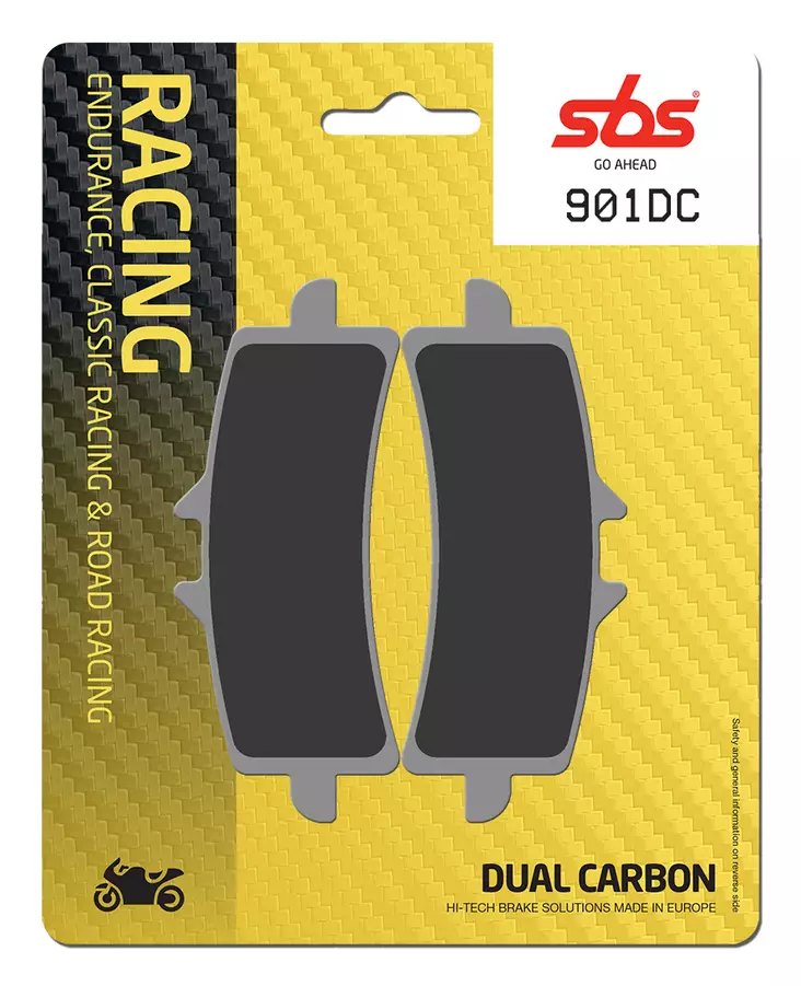 SBS Jarrupalat Dual Carbon 901DC - Moottoripyörän jarrupalat - 23-901DC - 1