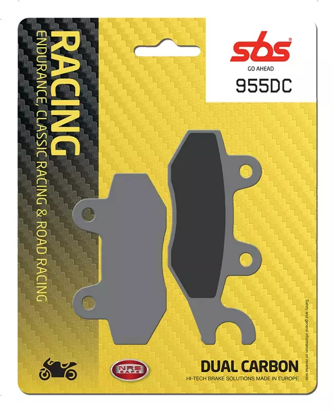 SBS Jarrupalat Dual Carbon 955DC - Moottoripyörän jarrupalat - 23-955DC - 1