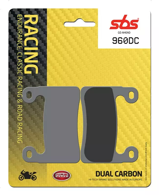 SBS Jarrupalat Dual Carbon 960DC - Moottoripyörän jarrupalat - 23-960DC - 1