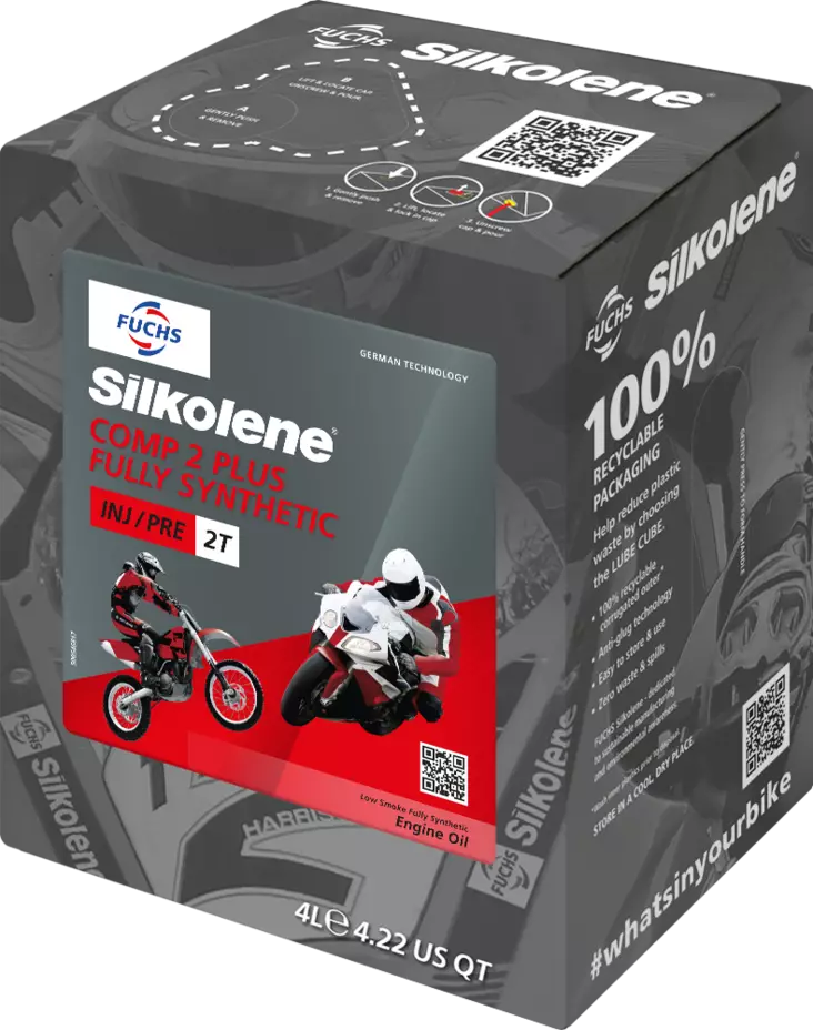 Silkolene Comp 2 Plus 4L (4x4l) - 2T Moottoriöljyt - 551-308-004C - 1