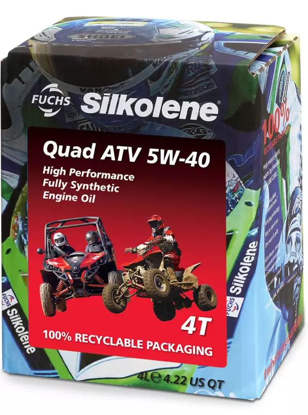 Silkolene Quad ATV 5W-40 4L CUBE - 4-T Moottoriöljyt - 551-134-004C - 1