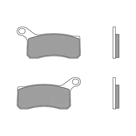 Brembo Jarrupalat Sintered Off-Road - Moottoripyörän jarrupalat - 231-GR07SD - 1