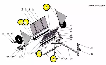 Bronco Akseli - Työkoneiden varaosat - 77-12496-1D - 1