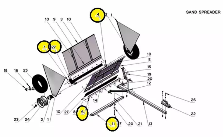 Bronco Kumitiiviste Puristusosat 1 - Työkoneiden varaosat - 77-12496-1E - 1