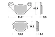 SBS Jarrupalat Ceramic 113HF - Moottoripyörän jarrupalat - 23-113HF - 1