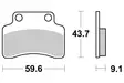 SBS Jarrupalat Ceramic 141HF - Moottoripyörän jarrupalat - 23-141HF - 1
