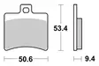 SBS Jarrupalat Ceramic 152HF - Moottoripyörän jarrupalat - 23-152HF - 1