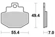 SBS Jarrupalat Ceramic 166HF - Moottoripyörän jarrupalat - 23-166HF - 1