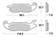 SBS Jarrupalat Ceramic 180HF - Moottoripyörän jarrupalat - 23-180HF - 1