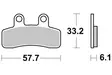 SBS Jarrupalat Ceramic 211HF - Moottoripyörän jarrupalat - 23-211HF - 1