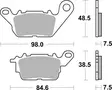 SBS Jarrupalat Ceramic 226HF - Moottoripyörän jarrupalat - 23-226HF - 2