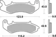 SBS Jarrupalat Ceramic 232HF - Moottoripyörän jarrupalat - 23-232HF - 2
