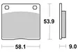 SBS Jarrupalat Ceramic 512HF - Moottoripyörän jarrupalat - 23-512HF - 1