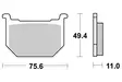 SBS Jarrupalat Ceramic 533HF - Moottoripyörän jarrupalat - 23-533HF - 1