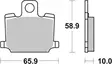 SBS Jarrupalat Ceramic 535HF - Moottoripyörän jarrupalat - 23-535HF - 2