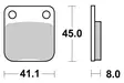 SBS Jarrupalat Ceramic 536HF - Moottoripyörän jarrupalat - 23-536HF - 1
