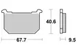 SBS Jarrupalat Ceramic 540HF - Moottoripyörän jarrupalat - 23-540HF - 1