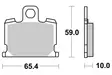 SBS Jarrupalat Ceramic 547HF - Moottoripyörän jarrupalat - 23-547HF - 1