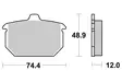 SBS Jarrupalat Ceramic 549HF - Moottoripyörän jarrupalat - 23-549HF - 1
