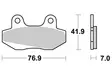 SBS Jarrupalat Ceramic 551HF - Moottoripyörän jarrupalat - 23-551HF - 1