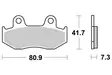 SBS Jarrupalat Ceramic 558HF - Moottoripyörän jarrupalat - 23-558HF - 1