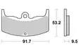 SBS Jarrupalat Ceramic 571HF - Moottoripyörän jarrupalat - 23-571HF - 1