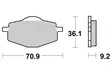 SBS Jarrupalat Ceramic 575HF - Moottoripyörän jarrupalat - 23-575HF - 1