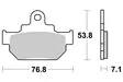 SBS Jarrupalat Ceramic 581HF - Moottoripyörän jarrupalat - 23-581HF - 1